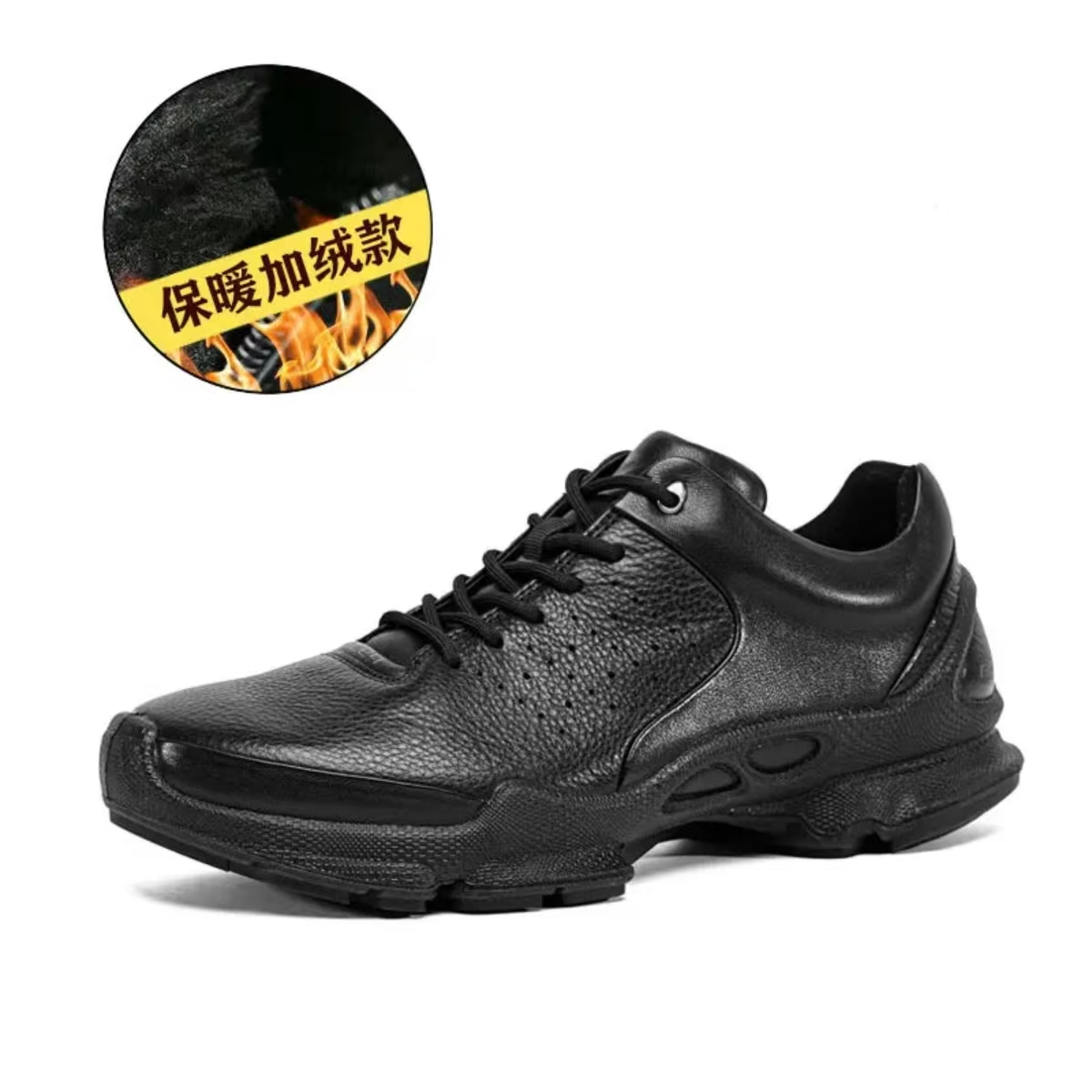 GCEQ【加绒15周年】25款黑武士，注塑工艺男士皮鞋户外软底休闲鞋