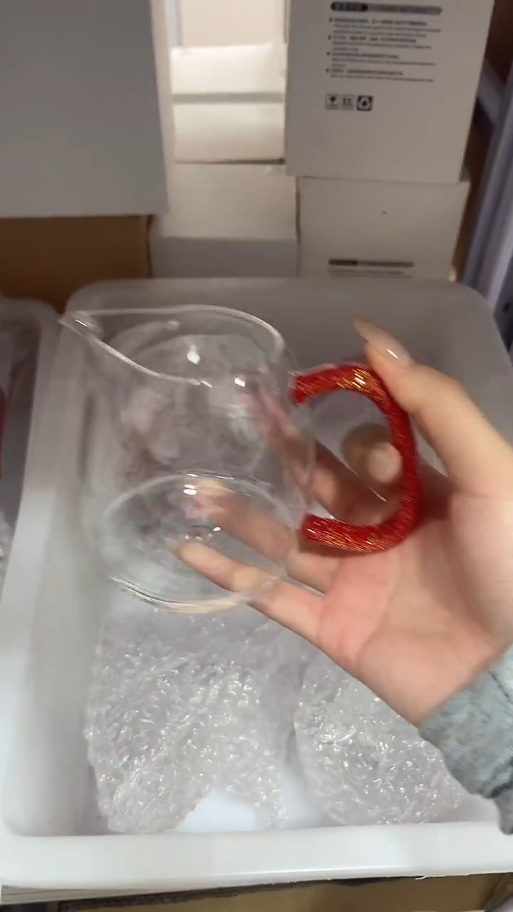 泰然红金把手公道杯