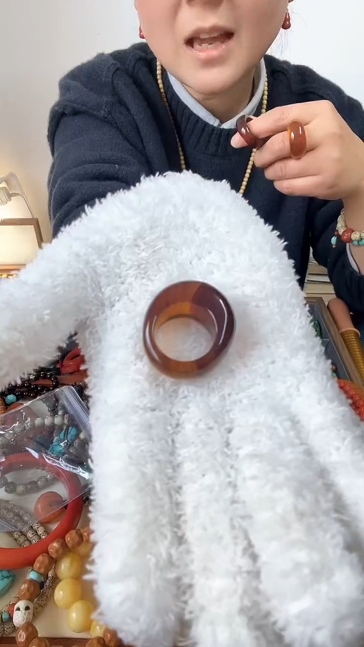【闪购商品】琥珀戒指未镶嵌22号精品戒圈