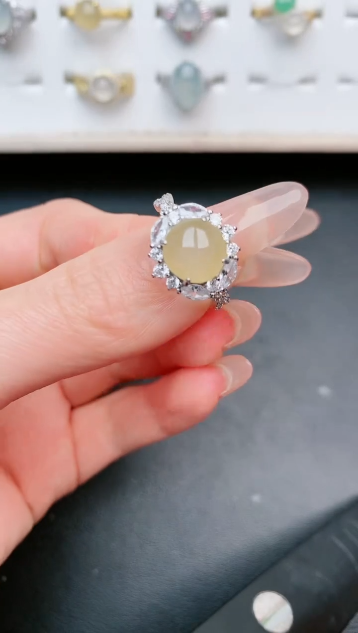 【闪购商品】翡翠戒指银S925镶嵌.....