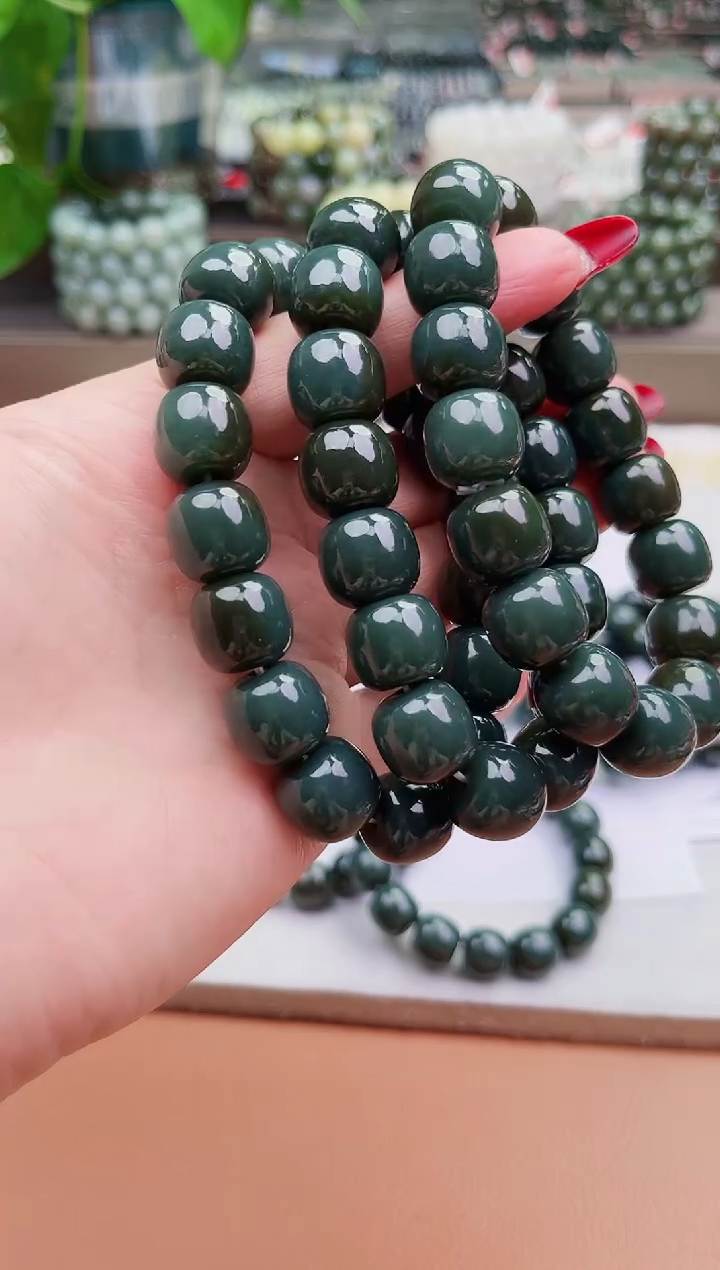 【闪购商品】和田玉未镶嵌手串纯天然新疆且末带糖14多样性发其一