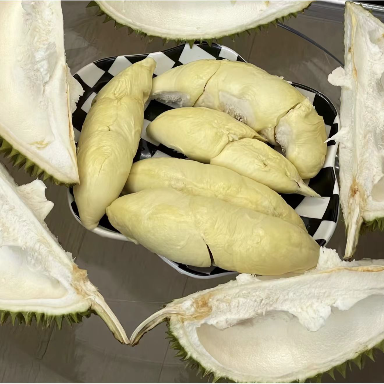 【特价果肉 不做售后】现开鲜榴莲微苦 夹生肉白等，不能直接吃只适合烤制、榴莲披萨、千层等2斤起核大奶香猫越南