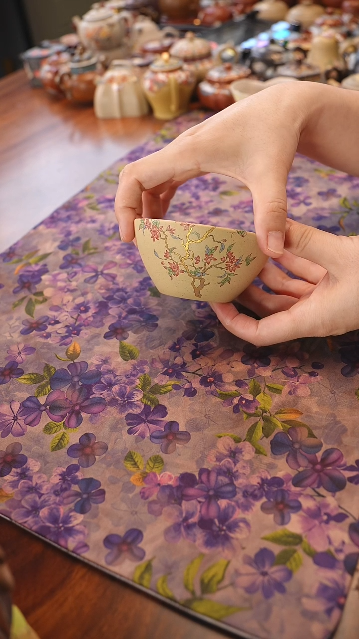 茶壶紫砂本绿主人杯 金枝玉叶