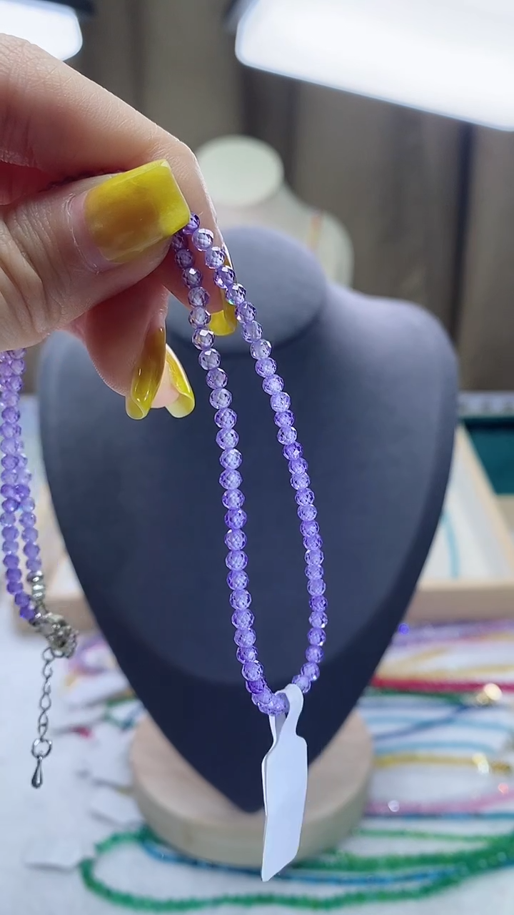 【闪购商品】钻石项链银S925镶嵌诗宁甄选珠宝SYZB47