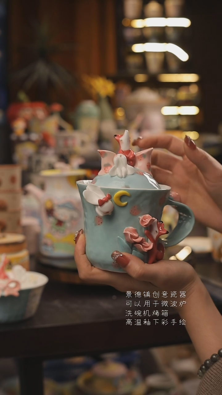 景德镇釉下彩绘设计师款式陶瓷