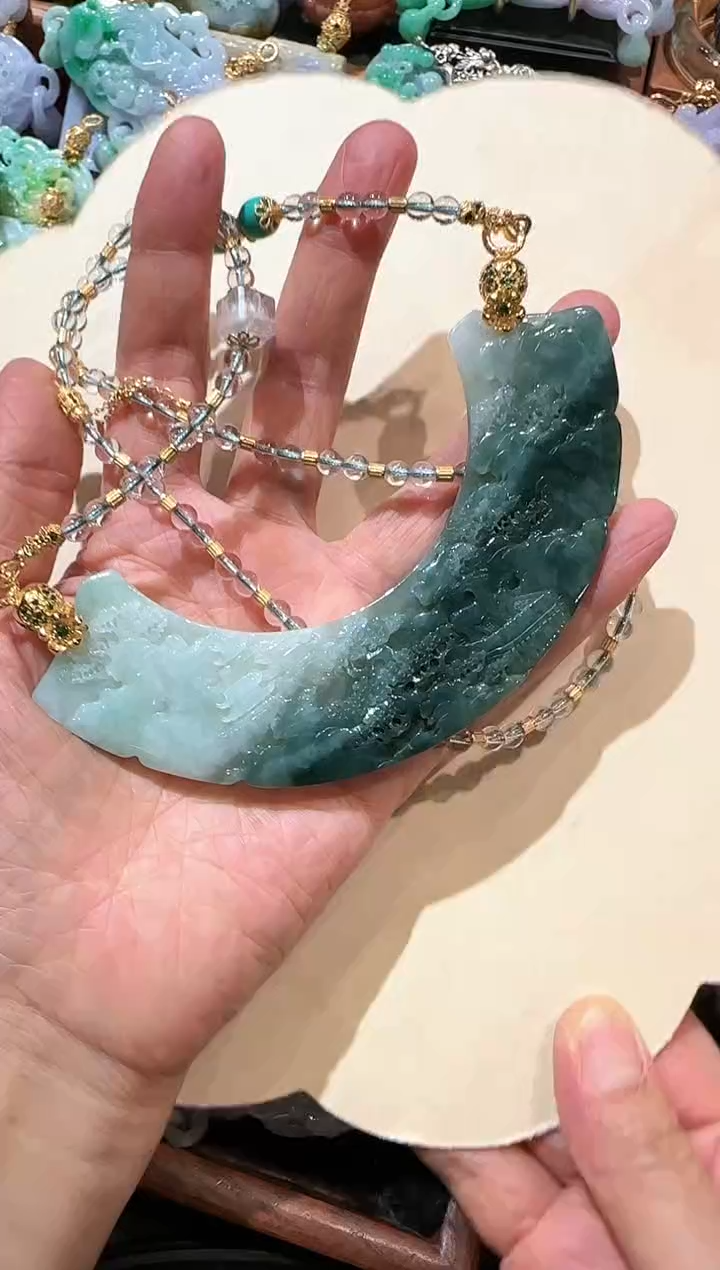 【闪购商品】翡翠颈饰未镶嵌国风