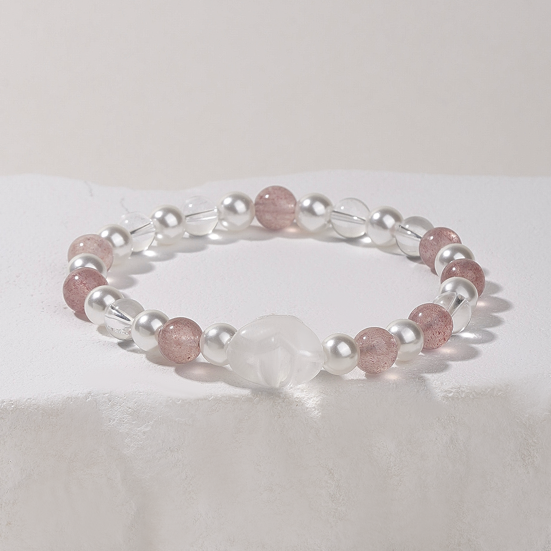 【草莓星云】粉色系星星设计款手串甜美