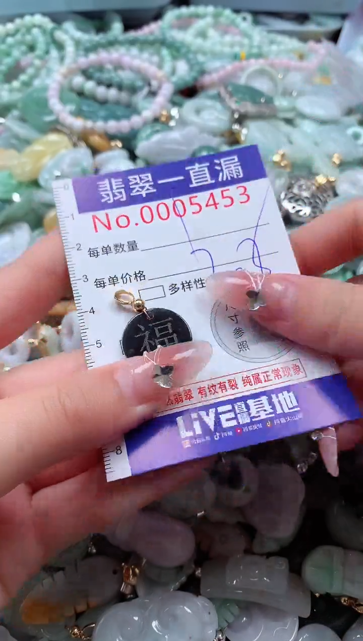 翡翠未镶嵌吊坠(不含链)5453