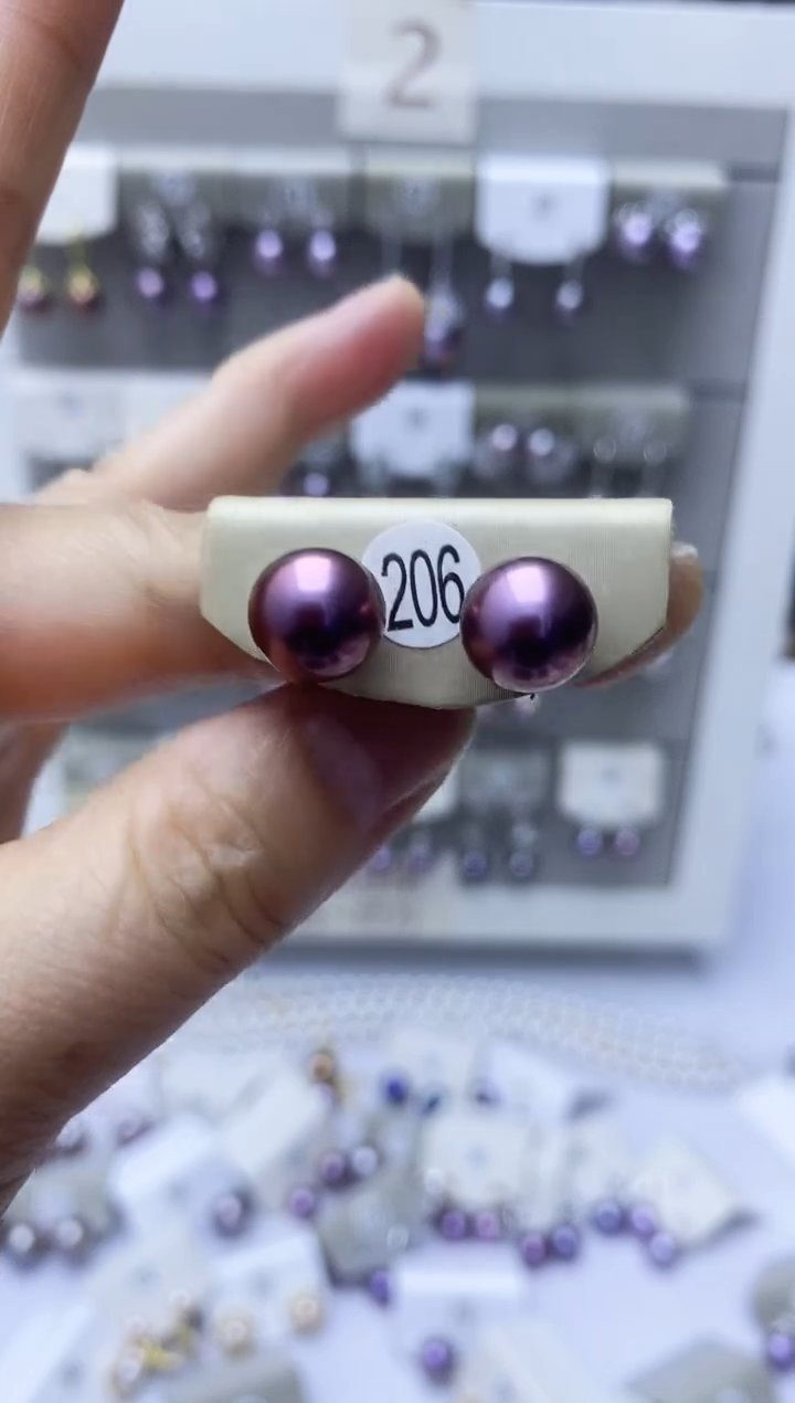 【闪购商品】淡水珍珠耳饰银S925镶嵌206