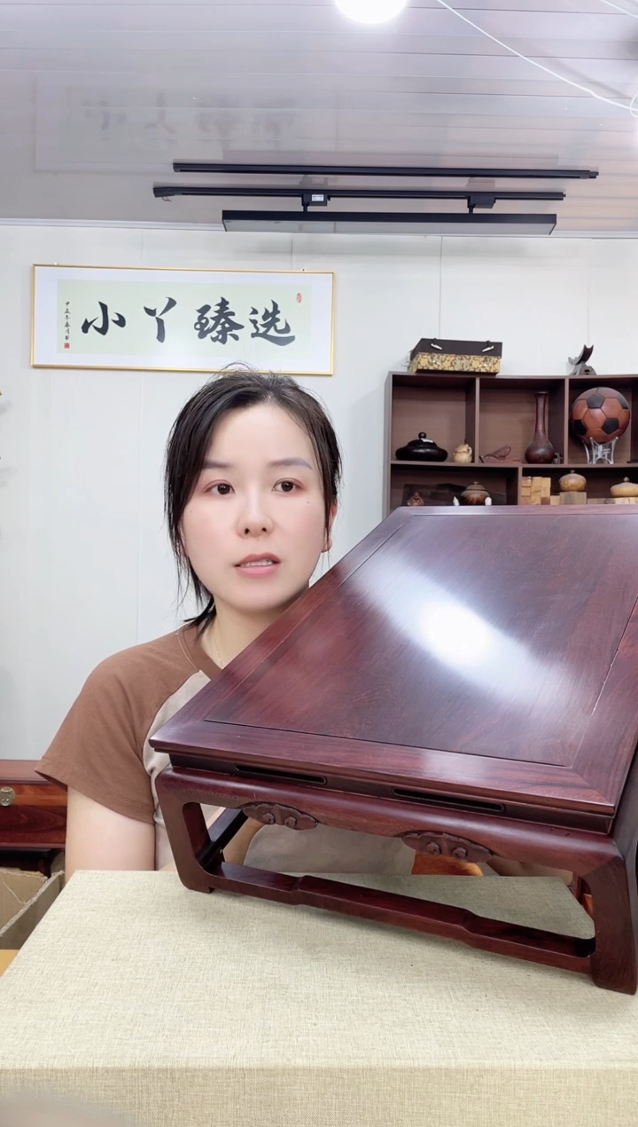 乌木类端景台706巴里黄檀49*33大摆台木木