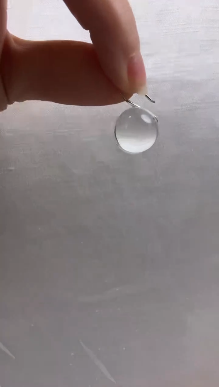 银S925镶嵌耳饰水晶天然
