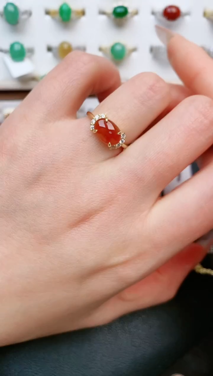 【闪购商品】翡翠戒指银S925镶嵌....