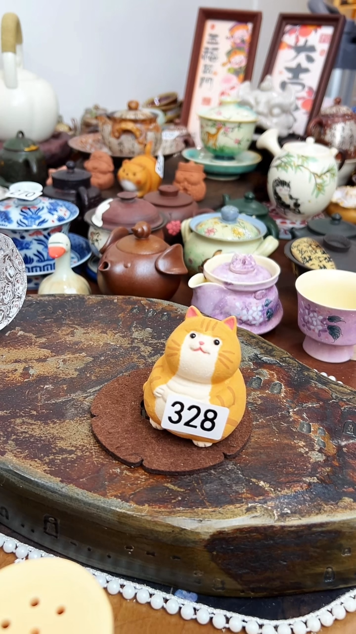  【茶瓷物语】大胖猫茶宠328