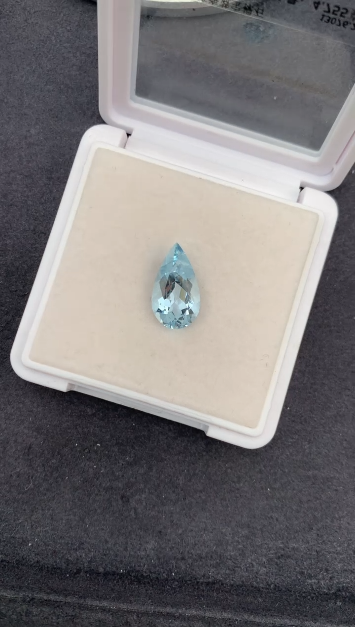 裸石海蓝宝石用****34.7ct海蓝宝  FH  定制