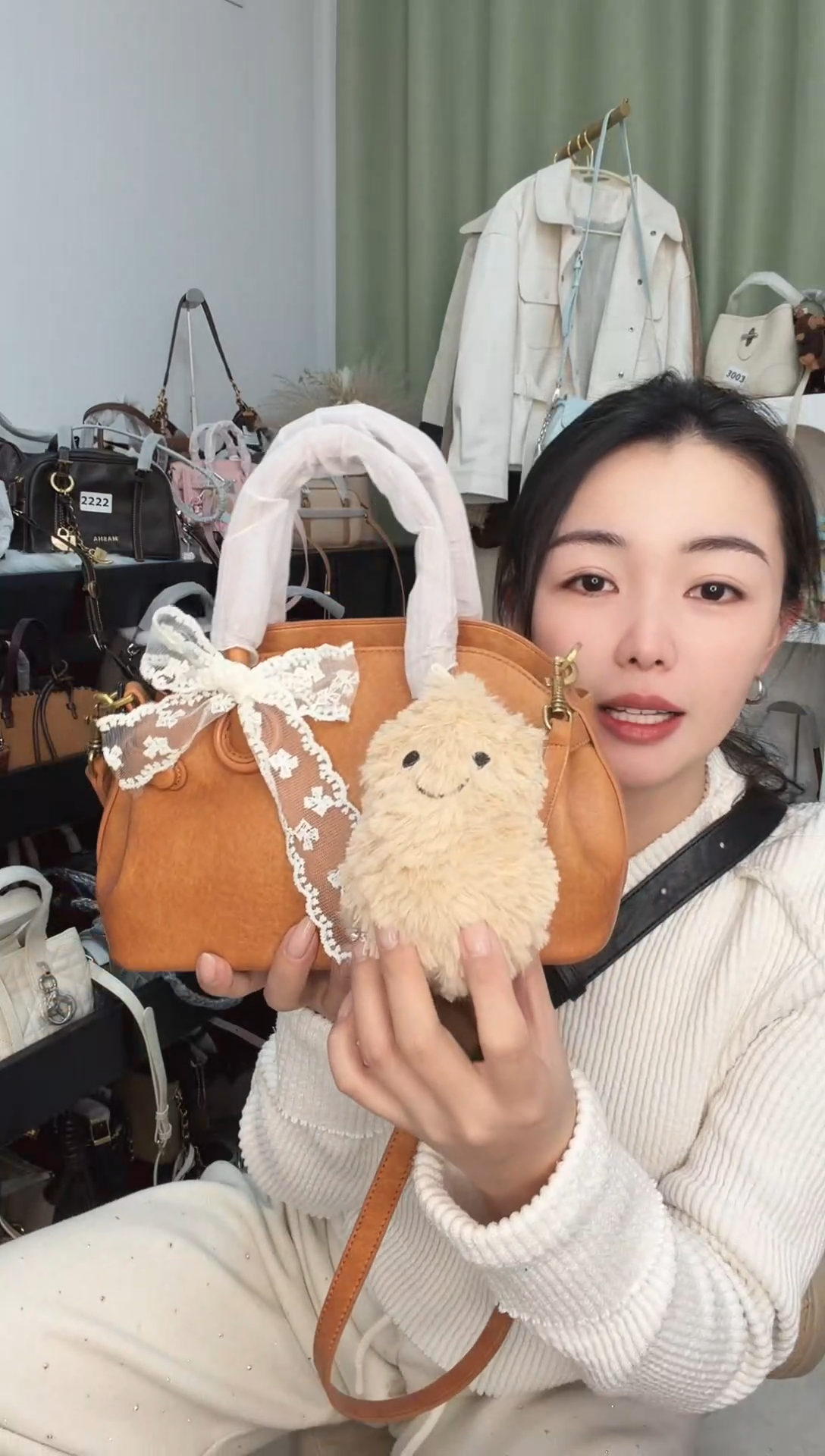 真皮劳拉时黛黄油可露丽