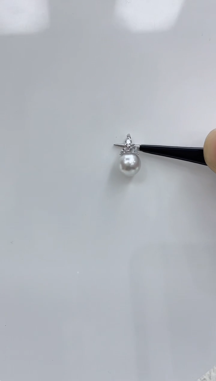 【闪购商品】海水珍珠吊坠(不含链)银S925镶嵌海水珍珠吊坠