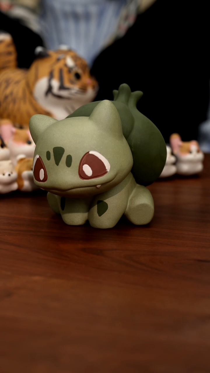 紫砂摆件妙蛙种子