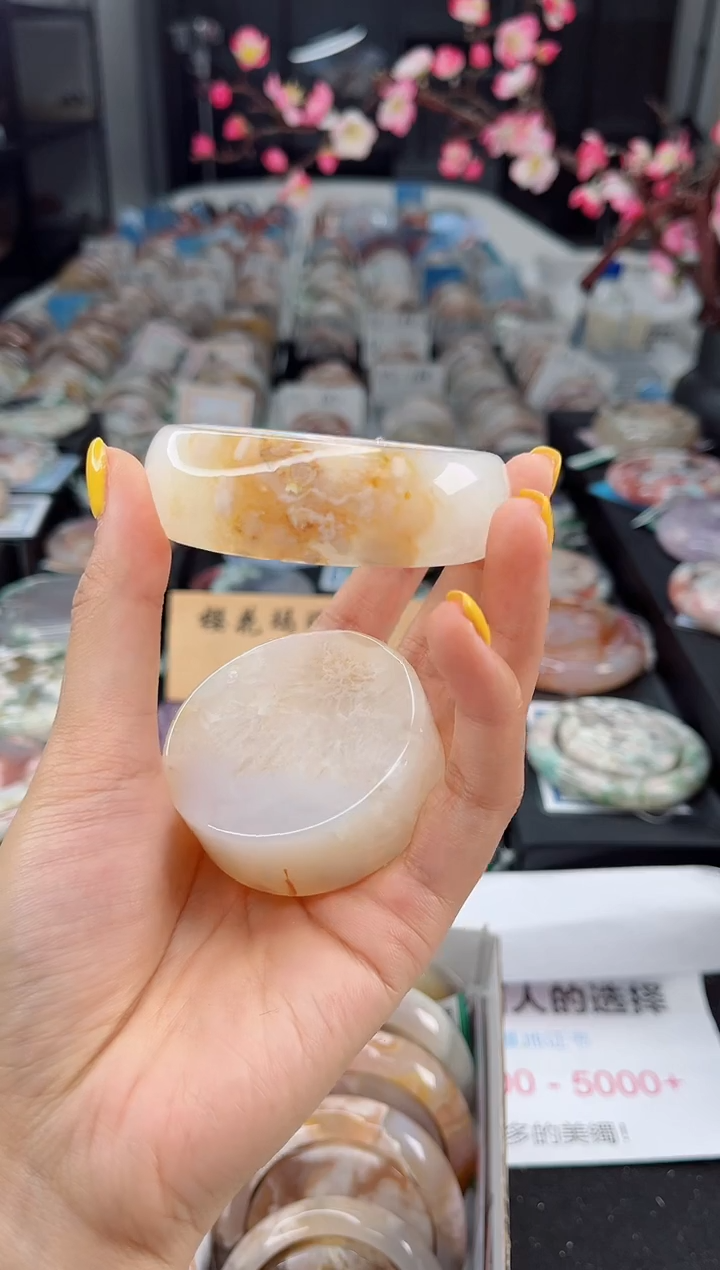 石英质玉未镶嵌手镯55圈口（赠送镯心）1563455