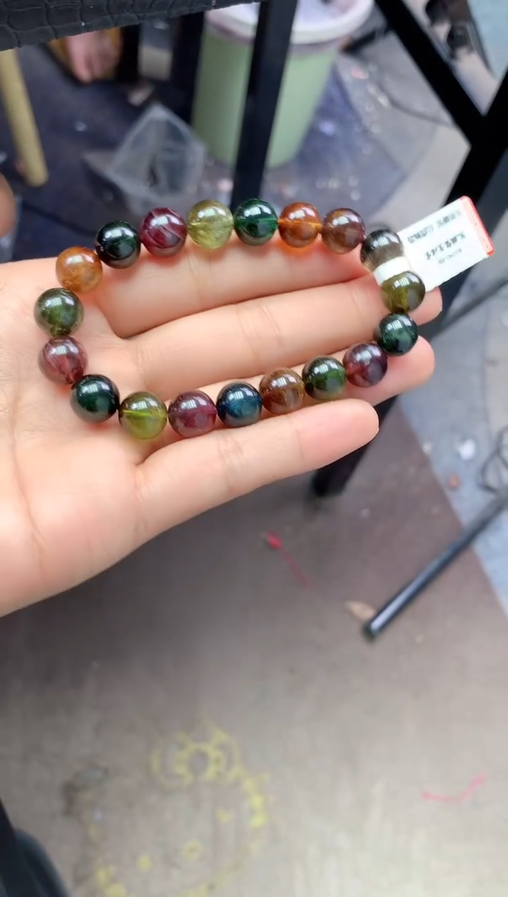 未镶嵌手串碧玺多样性发一条