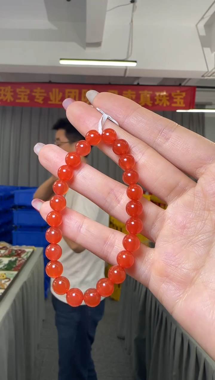【闪购商品】南红玛瑙手串未镶嵌南红玛瑙单圈手串7.5-8mm