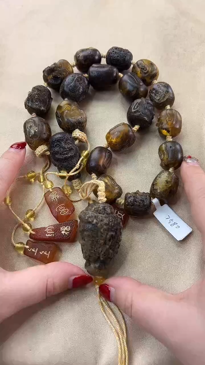 【闪购商品】琥珀颈饰未镶嵌项链