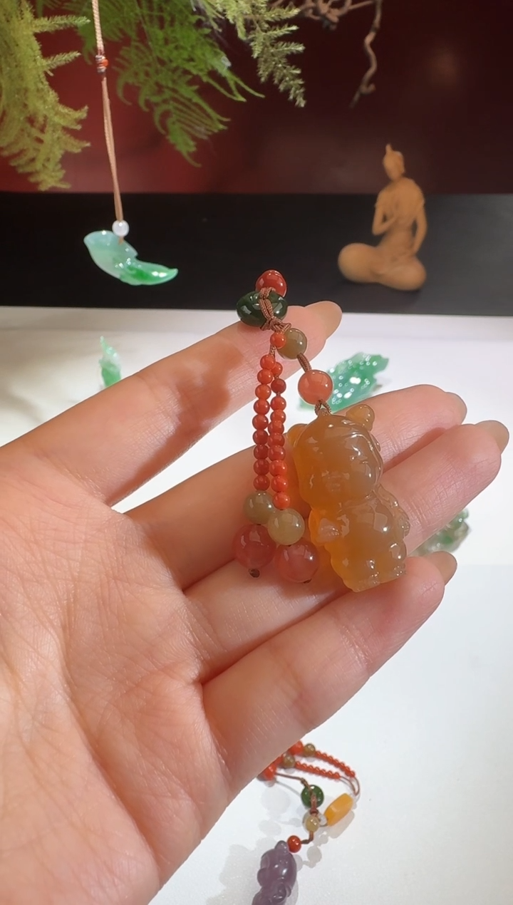 【闪购商品】玛瑙/玉髓挂件合金【鑫鑫】