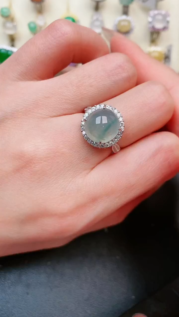 【闪购商品】翡翠戒指银S925镶嵌.....