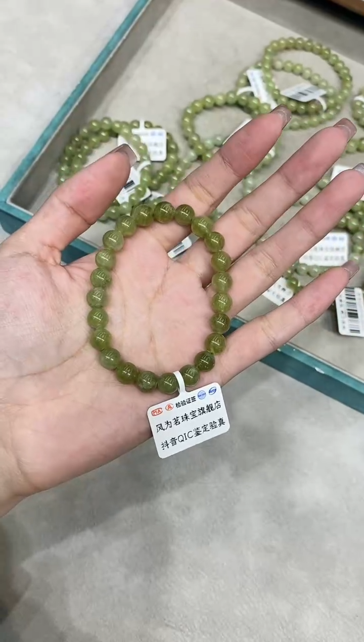 【闪购商品】石榴石（沙弗莱）手串未镶嵌QM995 沙弗莱 8mm多样性发一