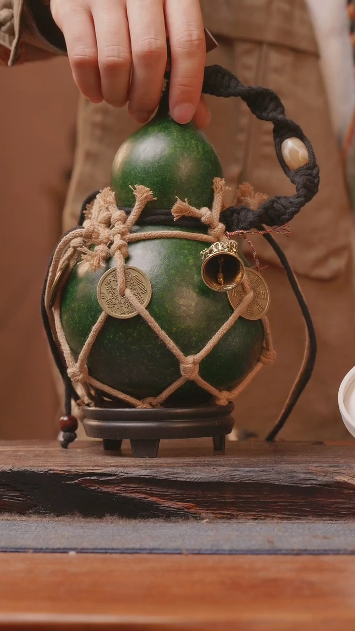 【闪购商品】6号精品大漆葫芦防腐防渗装水茶酒