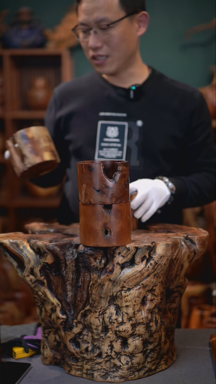 【闪购商品】枣木雷击枣木收纳罐