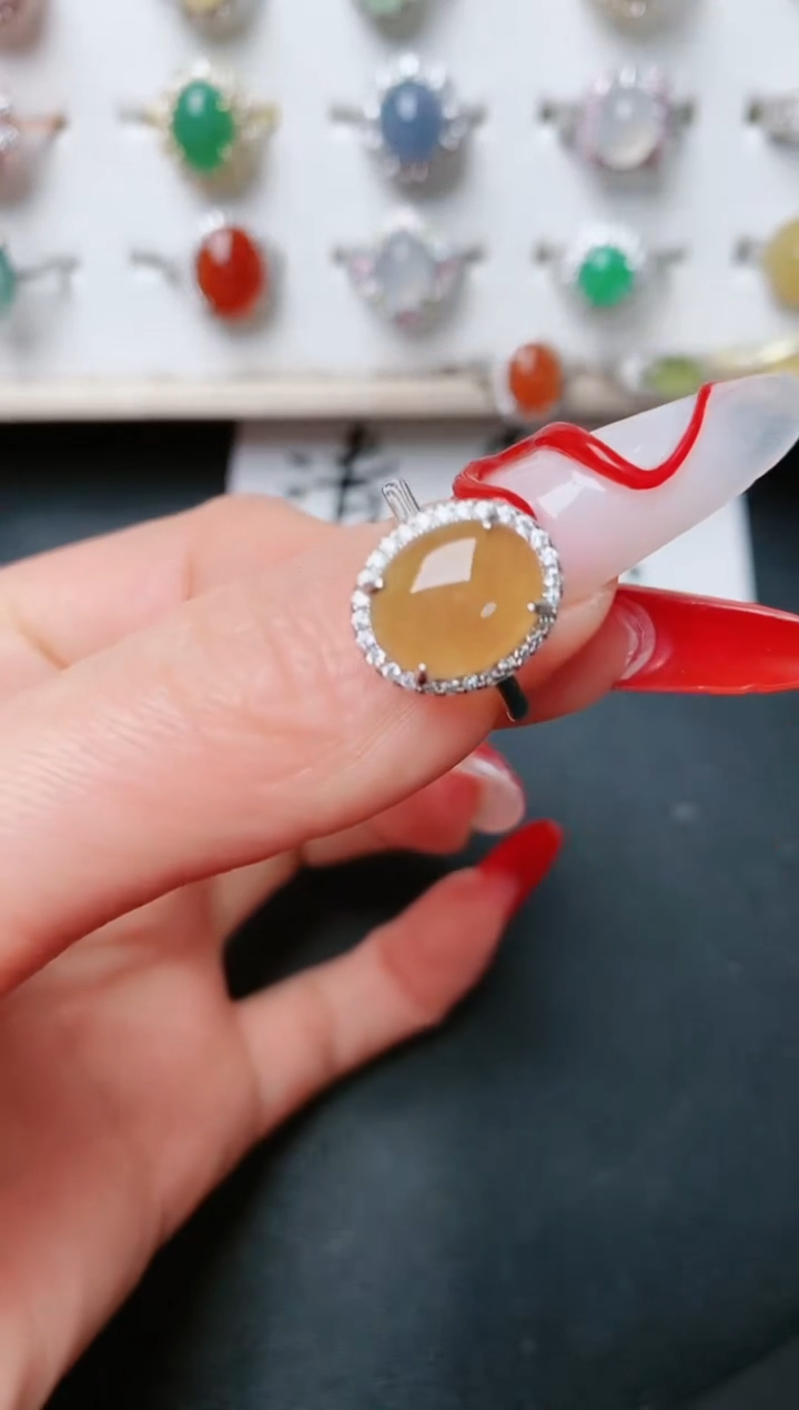 【闪购商品】翡翠戒指银S925镶嵌.....