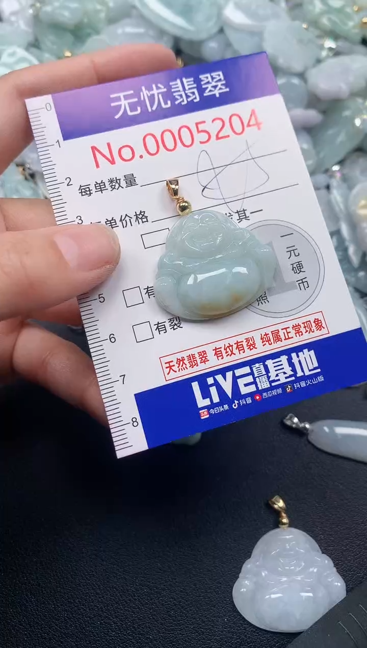 吊坠(不含链)未镶嵌翡翠5204