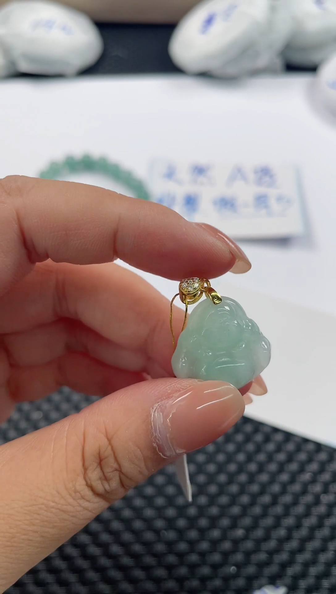 未镶嵌手镯翡翠基地发货H0899佛公