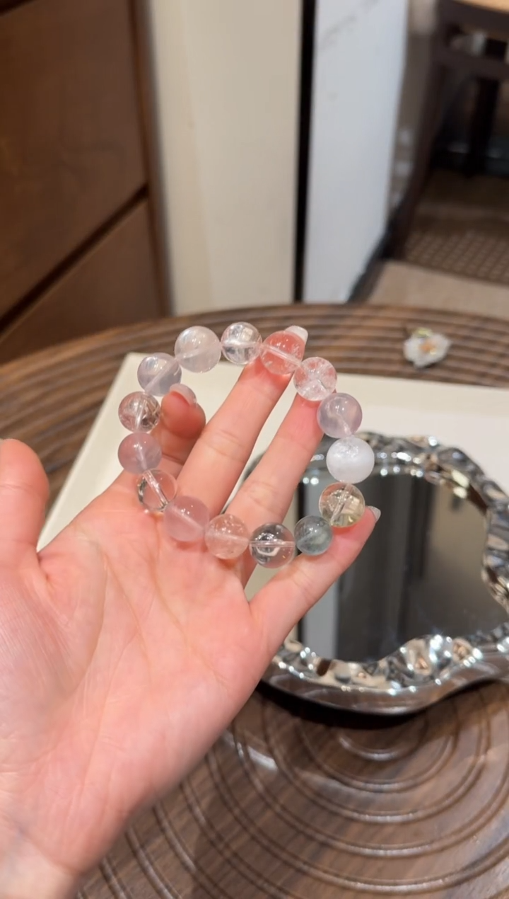 未镶嵌手串水晶） 设计款水晶手串 默认微瑕 多样性发货