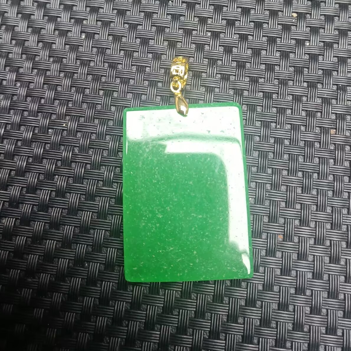 47精品翡翠无事牌吊坠