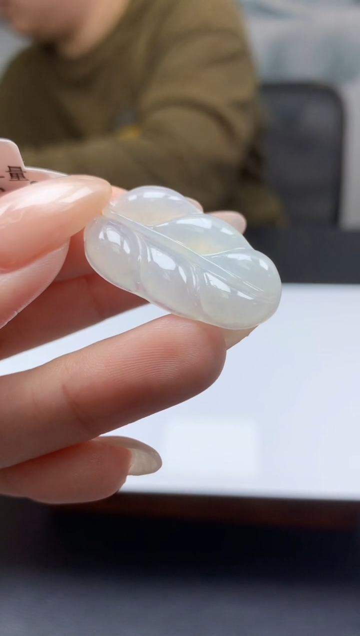 【闪购商品】定制翡翠未镶嵌888ee-毛货叶子25赠金扣