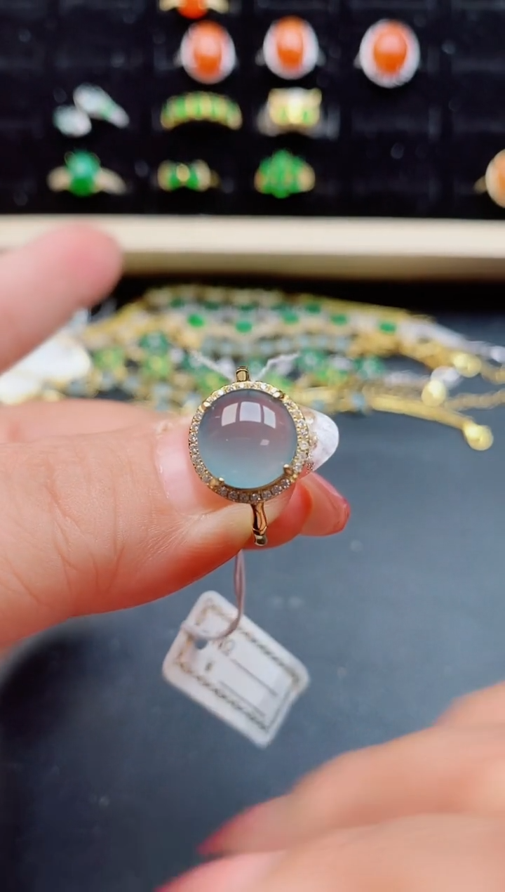 【闪购商品】翡翠戒指银S925镶嵌1212