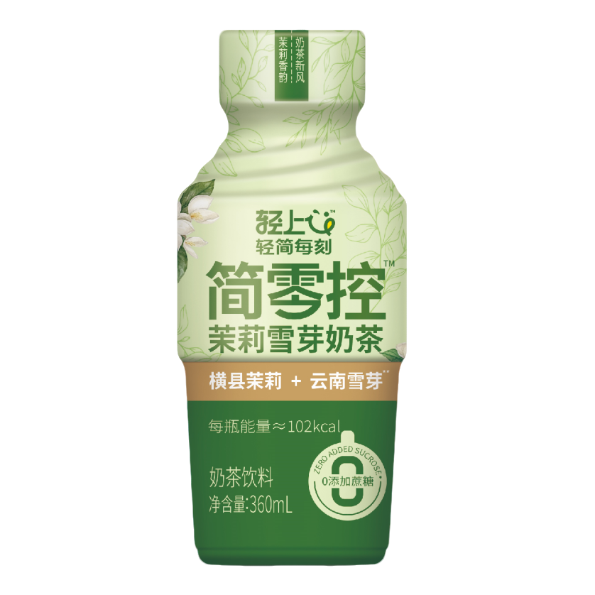 Y轻上茉莉雪芽奶茶饮料360ml/瓶