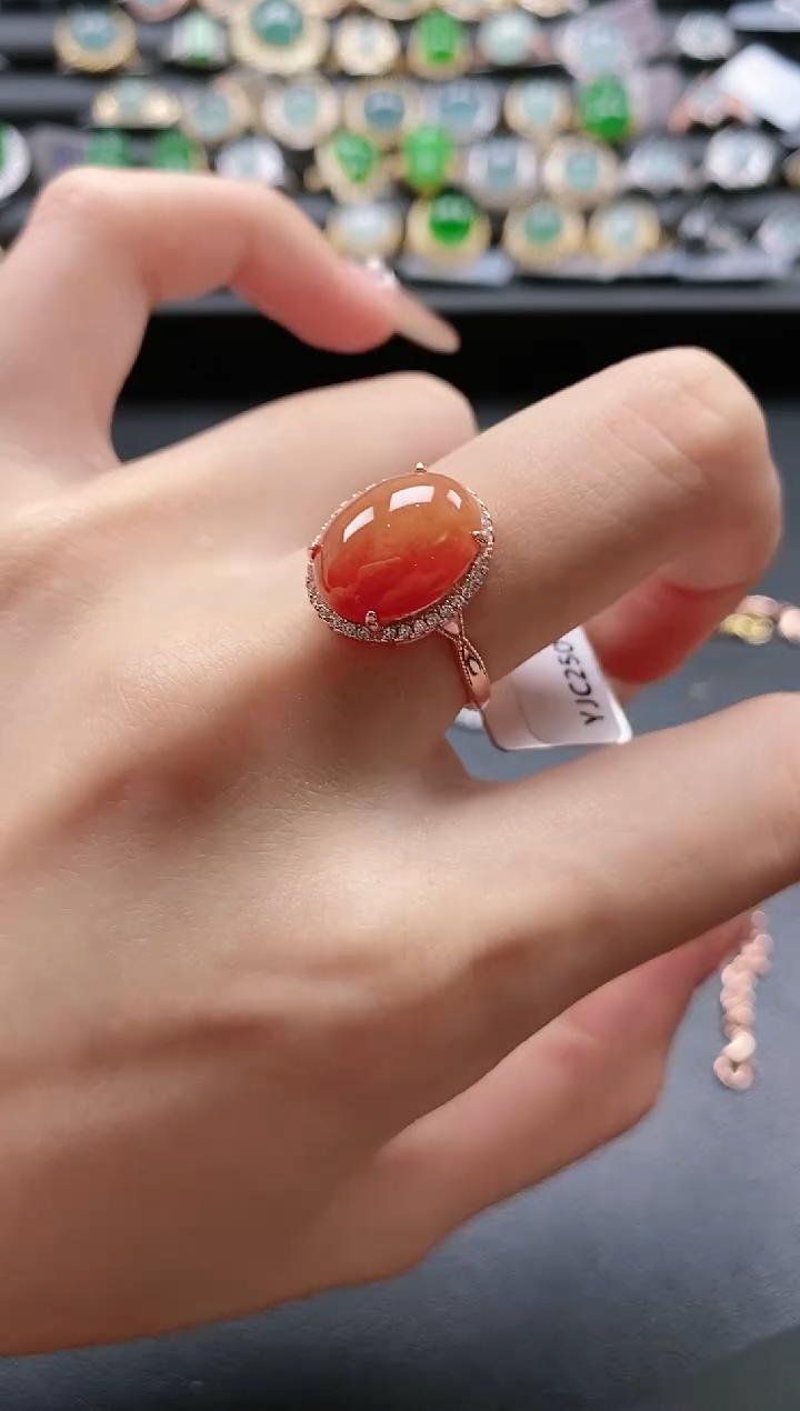 【闪购商品】翡翠戒指银S925镶嵌51151