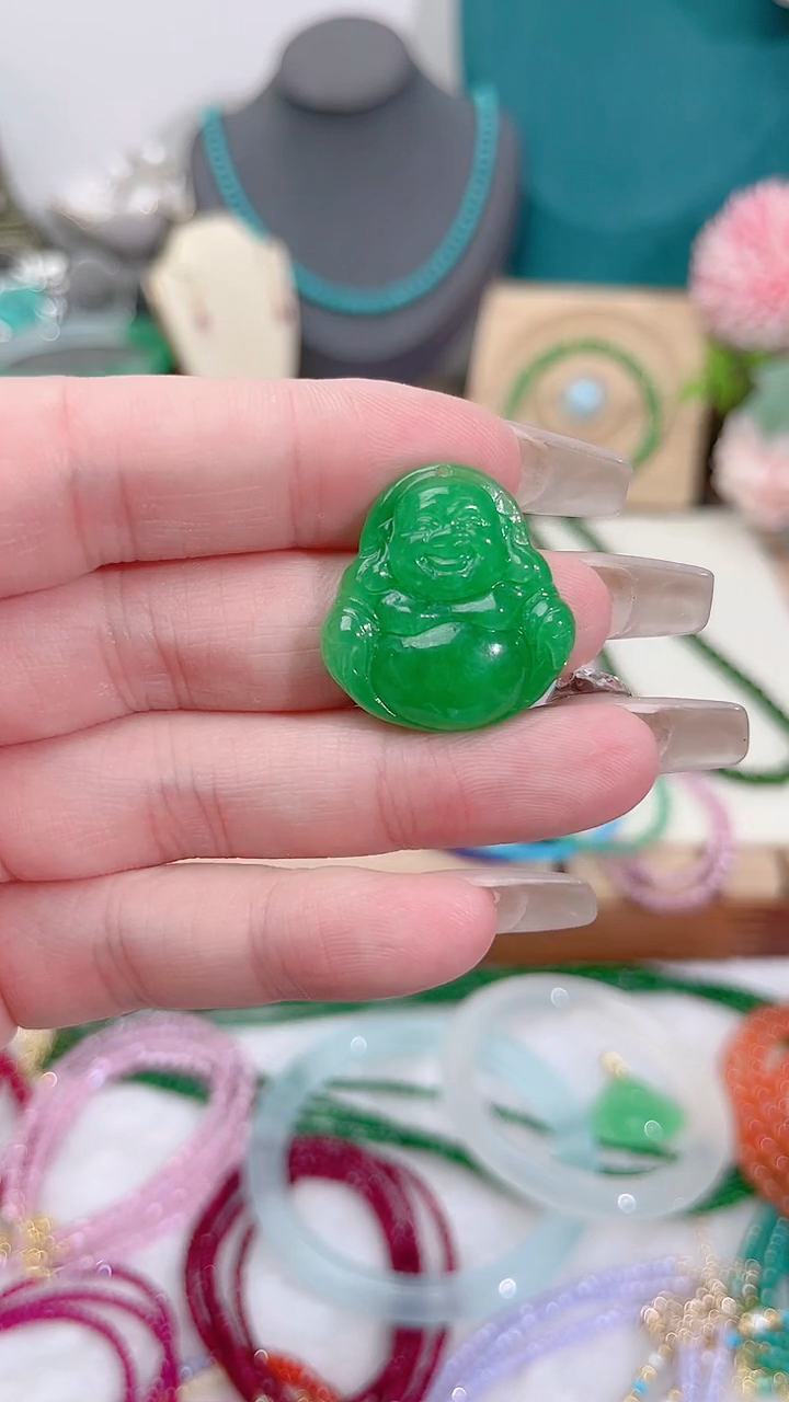 翡翠未镶嵌吊坠(不含链)佛50