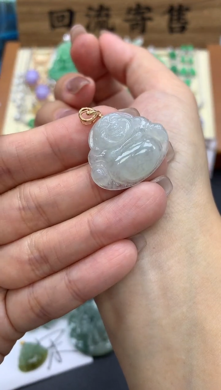 【闪购商品】翡翠颈饰18K金镶嵌66-中国好珍宝