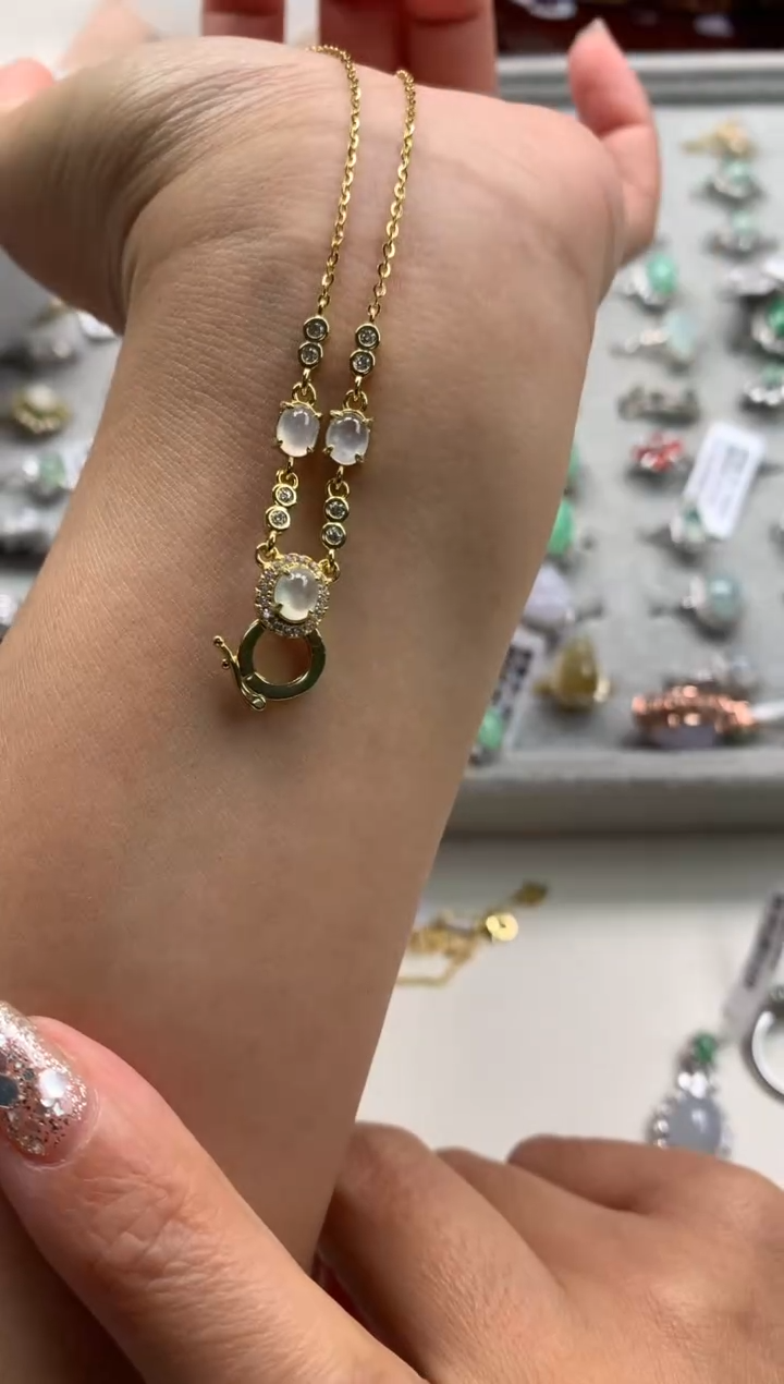 银S925镶嵌戒指翡翠项链2