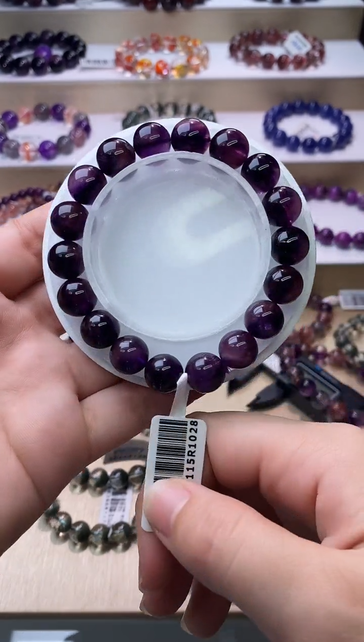 【闪购商品】水晶手链未镶嵌紫超七单圈10m+