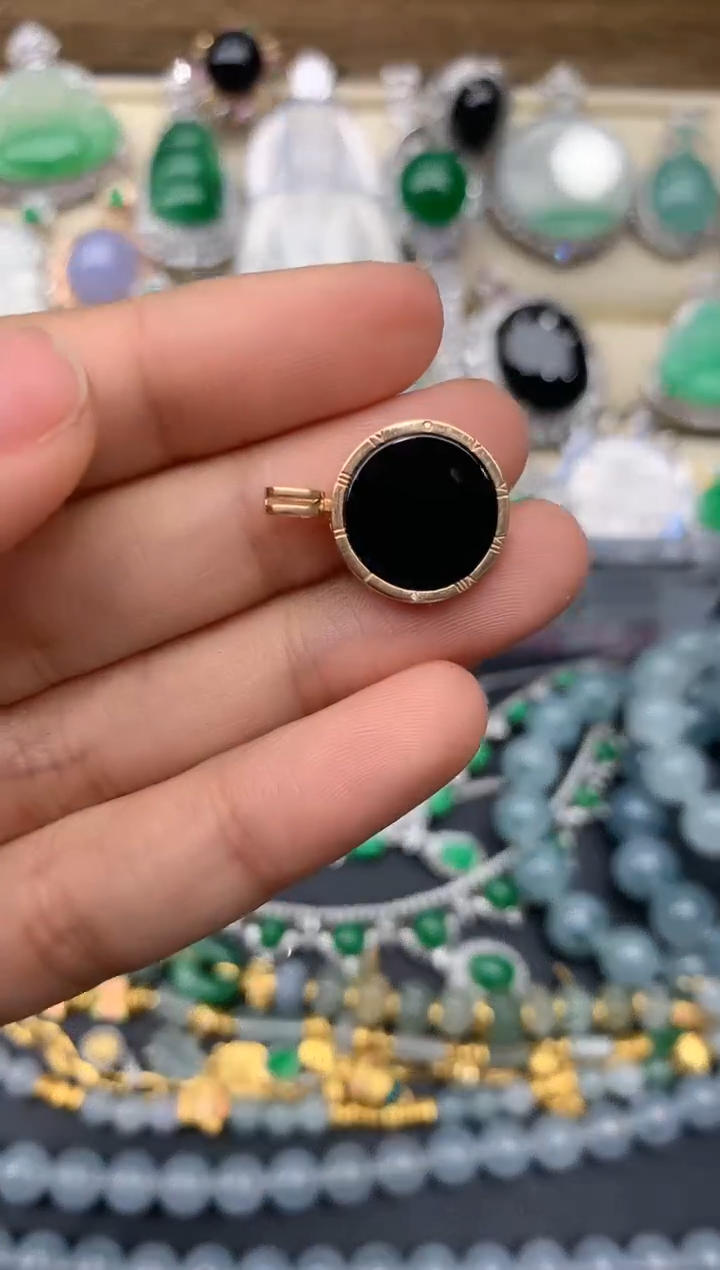 【闪购商品】翡翠颈饰18K金镶嵌199-中国好珍宝