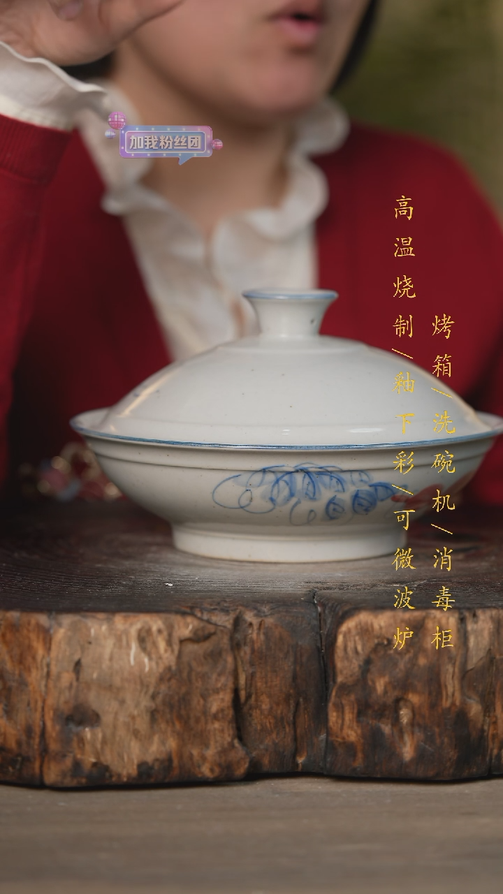 【闪购商品】碗景德镇高温釉下彩可微波烤箱洗碗机