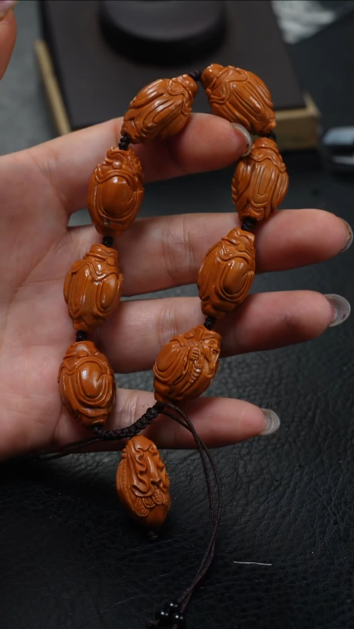 橄榄核手串/手链鱼子精品核雕