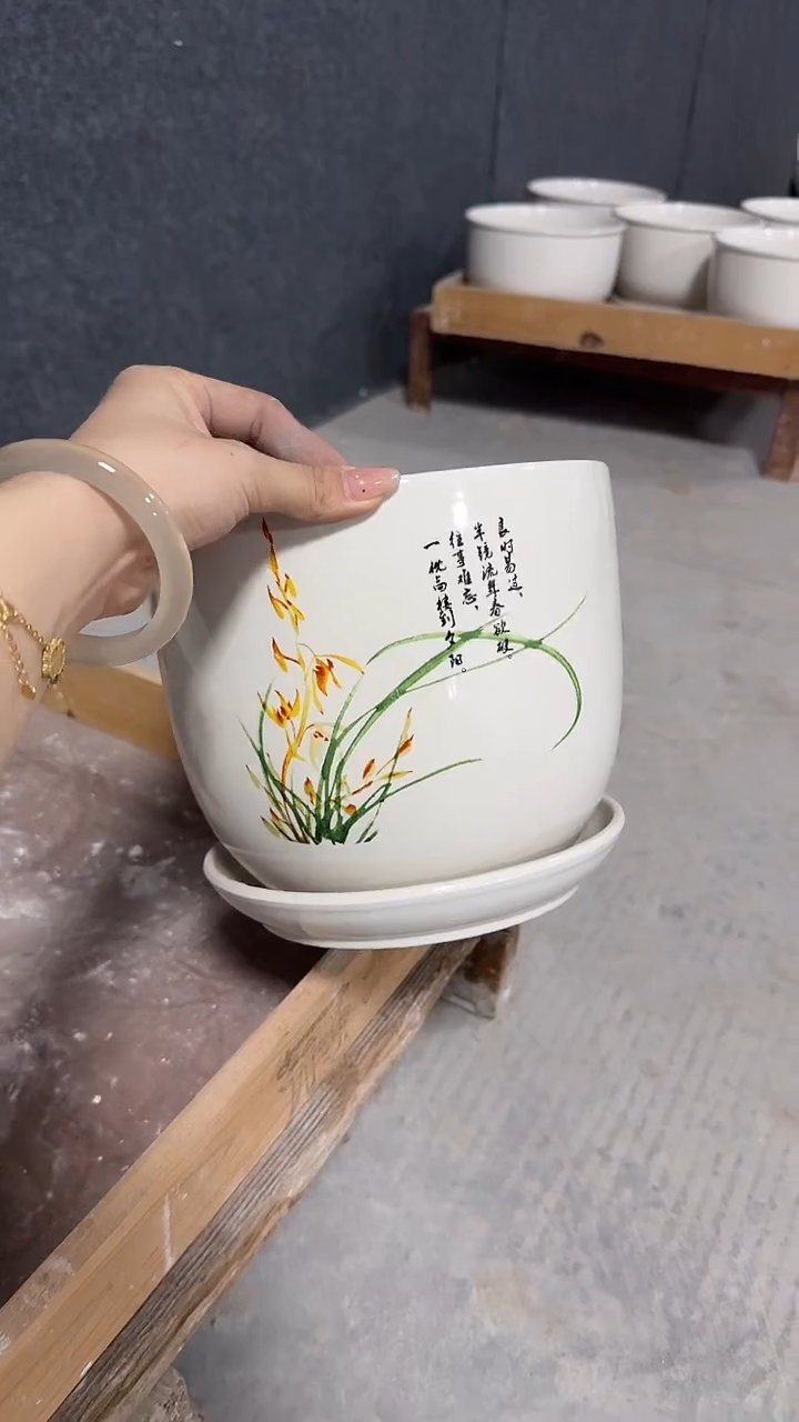 高温陶瓷花盆+E184