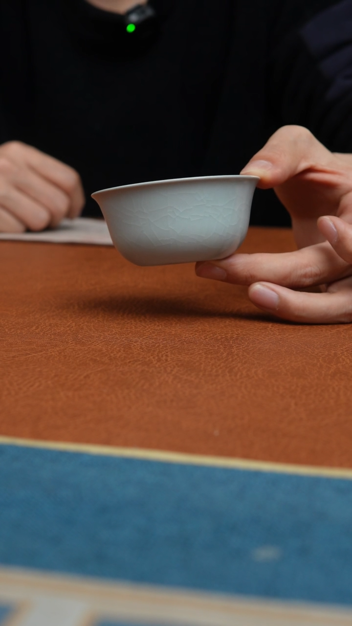 【闪购商品】杯汝州原产地原矿釉月白鸡缸杯