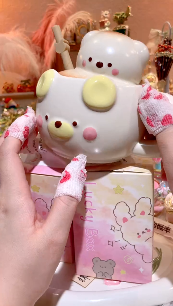 陶瓷胖嘟嘟小熊杯