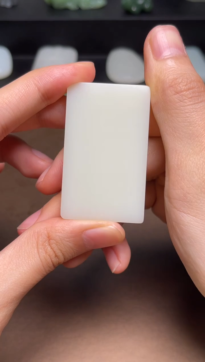 和田玉未镶嵌颈饰70 糯 7.8厚